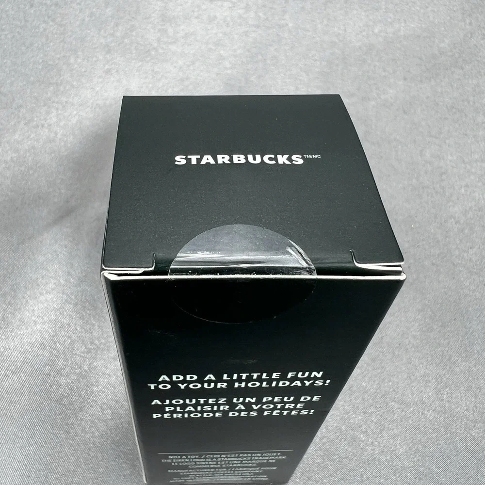 Starbucks 2024 Christmas Holiday RED‎ SWIRL Cold Cup Ornament Key Chain NEW